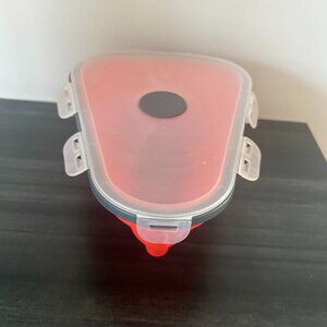 Ultimate Pizza Pack Storage Container  Red and Gray EUC